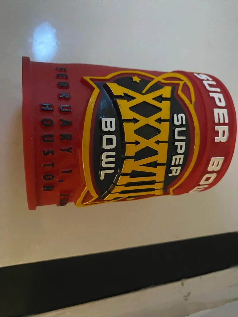 Super Bowl XXVIII Red Silicone Can Cooler - Unbranded